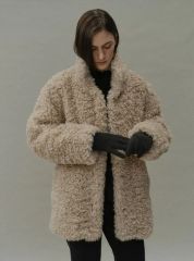 molo mustang coat ボアジャケット クリーム - メルカリ