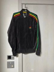 M～Lサイズ adidas ラスタカラー ジャージ トラックジャケット レゲエ
