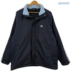 3277 adidas アディダス ネイビー スカイブルー カラー ウィンドブレーカー アウター