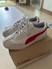 PUMA プーマ スニーカー 白赤 28cm 新品未使用 - メルカリ