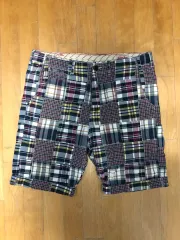 トミーヒルフィガー マドラスチェック パッチワーク ハーフパンツ ショーツ 34