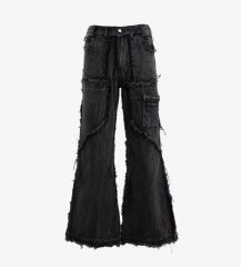 裾上げしてますVetements23ss デストロイインサイドアウトデニム