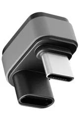 Ezo USB Type-C 変換アダプタ U字型デザイン 180度 U字型アダプタ U字 U型 USBC 変換 USB4規格 【240W 40Gbps 8K/60Hz】 Thundebolt 3/4 対応 iPhone/MacBook/iPad/ ...