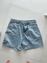 オーバーサイズ デニムハーフパンツ