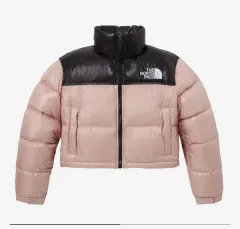 （W）THE NORTH FACE ザノースフェイス Nuptse(ヌプシ) ショート ジャケット パステル ピンク M