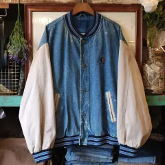 90s デニムジャケット ペインティング ヴィンテージ スタジャン オーバーサイズ デニム XL