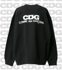 新品) コム・デ・ギャルソン CDG スウェット ブラック Lサイズ 旧タグのサムネイル