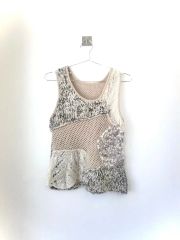 vintage パイル地 リメイクトップス ビスチェ made in usa - メルカリ