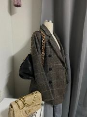 美品 Leilian レリアン ダブルブレストテーラードジャケット ベージュ