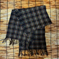 ピエール・カルダン チョコレート カーキ COLOR CHECK マフラーのサムネイル