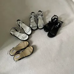 ストラップ フラットフォーム 夏 サンダル 245 新品