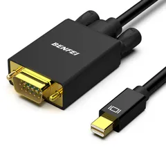 BENFEI Mini DisplayPort - VGA ケーブル、1.8m Mini DisplayPort - VGA ケーブル (Thunderbolt 2 対応) MacBook Air/Pro、Surface Pro/Dock、モニター、 ...