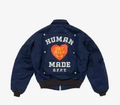新品 HUMAN MADE(ヒューマンメイド) フライト ジャケット ネイビーのサムネイル