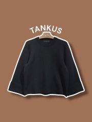 TATAMIZE ボートネック 長袖カットソー ブラック バスクシャツ - メルカリ