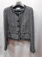 NOLLEY'S ノーリーズ プリペラツイードVネックジャケット 25SS 38