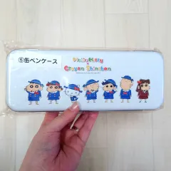 クレヨンしんちゃん ハローキティ ティンケース 鉄製 筆箱