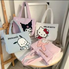 台湾7-11長腿KITTYランチバッグ＋チャームセットベージュレオパードVer 