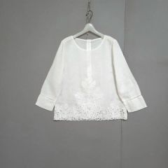 TOGA PULLA レース シャツ ブラウス コットン 36 ホワイト - メルカリ