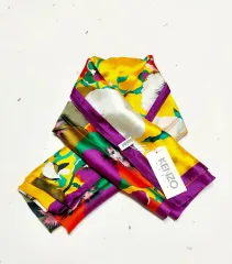 新品/KENZO ケンゾー スカーフ マフラー シルク100% フラワー スカーフのサムネイル
