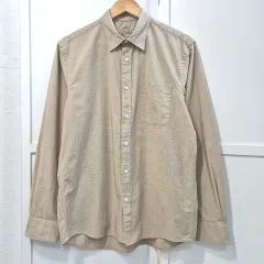無印良品 コットン 長袖 シャツ メンズ M