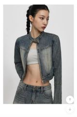 alexanderwang クロップド デニムジャケット シャツ - メルカリ
