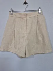 リネン ハーフパンツ S