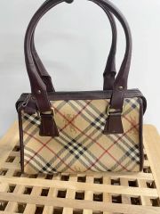 バーバリー Burberry トートバッグ ボストン メガチェック ホースロゴ
