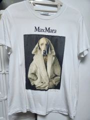 MaxMara 犬プリント ブラック Tシャツ - メルカリ