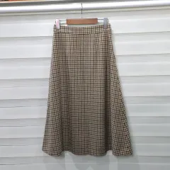 UNITED ARROWS CHECK ウール スカート - ウィメンズM