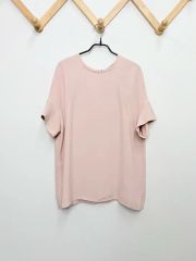 ✩.*˚素敵ピンクシルク混カットソーブラウス トップス ✩.*˚素敵ピンクシルク混カットソーブラウス トップス - メルカリ