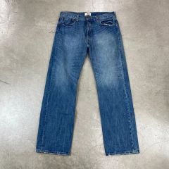リーバイス501 W40 鬼ヒゲ ハチノス 青 古着 00s Y2K 22379 