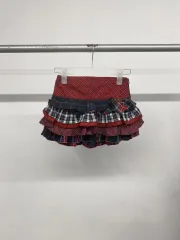 (3T) 女の子用 ポロラルフローレン キッズ マルチ タータンチェック コットン スカートのサムネイル