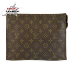 ルイヴィトン モノグラム ポッシュトワレット19 ポーチ ブラウン LOUIS VUITTON - ルイ・ヴィトン ポッシュ トワレット19 化粧ポーチ