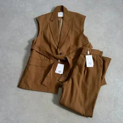新品 定価5.4万 CLANE ウール セミロング ベスト & フレアパンツ セットアップ クラネ