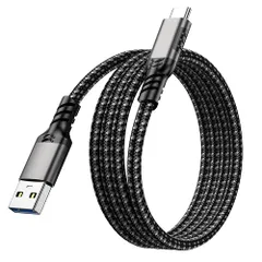 USB-A to USB-C ケーブル USB Type Cケーブル【10Gbpsデータ転送 60W急速充電】 USB3.2 Gen2標準 高耐久ナイロン編み Nintendo Switch、Xperia、AQUOS、Galaxy、Pixel等Typ ...