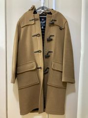 美品 A BATHING APE フリース ダッフルコート ベージュ - メルカリ