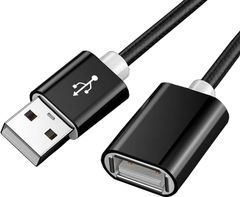 USB 延長ケーブル USB2.0 延長ケーブル USB延長ケーブル Activeタイプ Type A オス メス リピーターケーブル 延長コード 超高速 ブラック1.5M