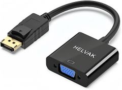 Displayport VGA 変換 アダプター DP to VGA DP オスメス 変換ケーブル 金メッキコネクター サポート1920×1080 最大解像度(PC モニタ プロジェクター DVD HDTV モニター用 対応) (1個)