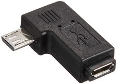 エスエスエーサービス　microUSB変換コネクタ (microメス/microオス L型下向き)