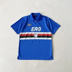 90s / 92-93 サンプドリア ユニフォーム M 青系 asics/日本製 - メルカリ