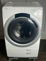 動作確認済み　SHARP ドラム式洗濯乾燥機 ES-S7J-WL 2025年購入 宮城発】SHARP ドラム式洗濯乾燥機 ES-S7J-WL 2025年製 7kg 左開き 美