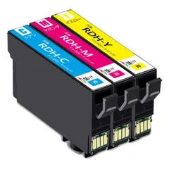 PX-049A px 048a 用インクカートリッジrdh-4cl互換 RDH-Cシアン RDH-Mマゼンタ RDH-Yイエロー 3本セットリコーダープリンターインク 大容量インクタンク 残量表示 大阪インク