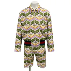 GUCCI(グッチ) メンズセットアップ メンズ新品同様  - 691425/696657 ライトグリーン×パープル×マルチ adidasコラボ/長袖のサムネイル