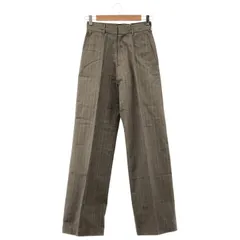 LENO (リノ) ★ ③ L2001-PT06 グレンチェックワイドパンツ レディース ベージュ 1