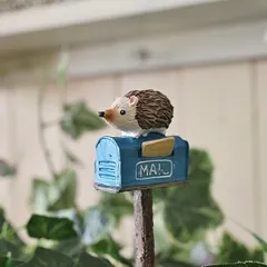 ヘッジホッグポストピック　友膳　ピック　ハリネズミ　ガーデニング　多肉植物　オブジェ