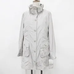 RUE DE BAC コート フリル オープンカラー 中綿 ライナー グレー L