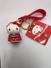 Sanrio(サンリオ)-Hello Kitty(ハローキティ)-着物-キーホルダー-新品