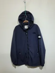 (L) THE NORTH FACE ザノースフェイス ウィンドブレーカー アウター ネイビー Outdoor アウトドア 登山ウェア フードジャケット