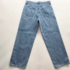 UNIQLO ユニクロ デニム ズボン ワイド ライトブルー サイズ34 R5428