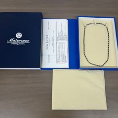 DisMoi ネックレス アスカブラック K18WG 43cm - メルカリ